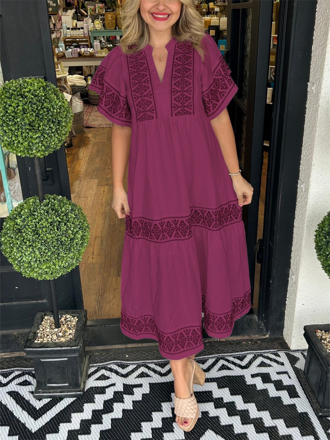 Terracotta - Elegant Boho Dress