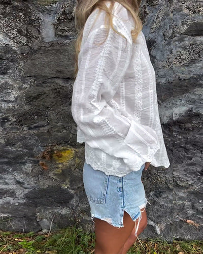 Petal - Button-Up Polo Shirt