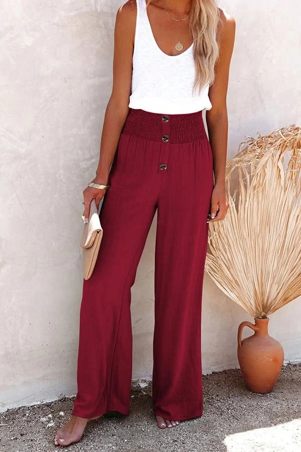 Coolabah- Relaxed High-Waist Pants