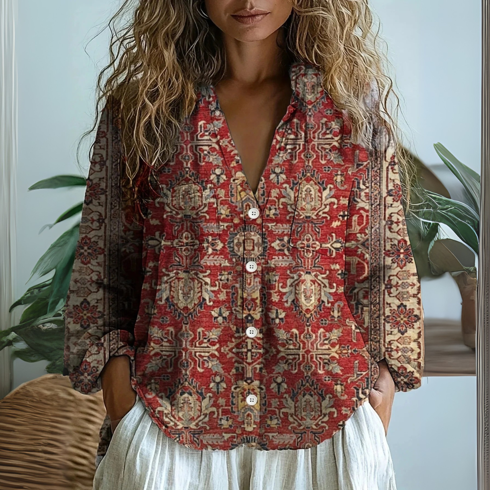 Alice | Boho Tapestry Blouse