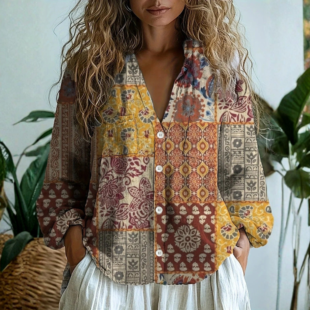 Alice | Boho Tapestry Blouse