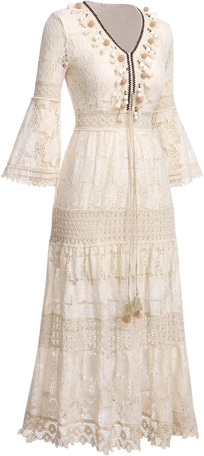 Flora- Boho Lace Dress