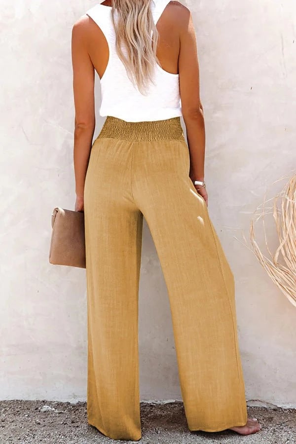 Coolabah- Relaxed High-Waist Pants