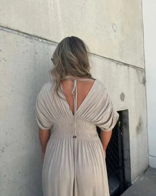 Desert Drift - Elegant Maxi Dress