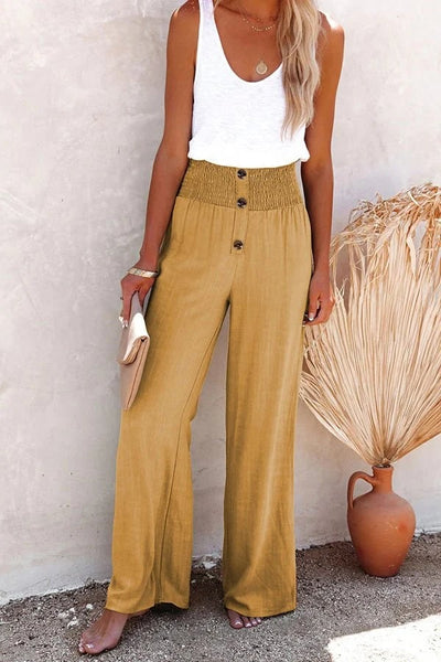Coolabah- Relaxed High-Waist Pants