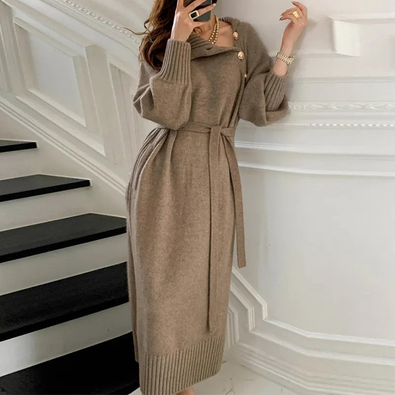 Sienna - Cozy Wrap Dress
