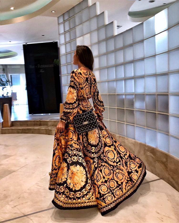 Golden - Boho Printed Dress