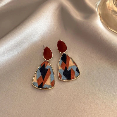 Majesty- Vintage Drip Oil  Earrings