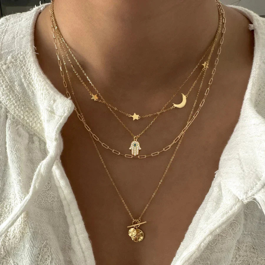 Moonlight-Pendant Necklace Set