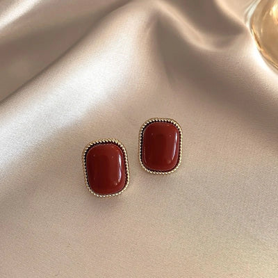 Majesty- Vintage Drip Oil  Earrings