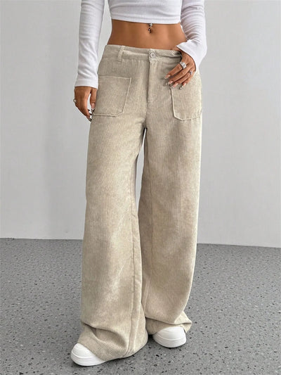 Boulia -Corduroy Wide Leg Pants