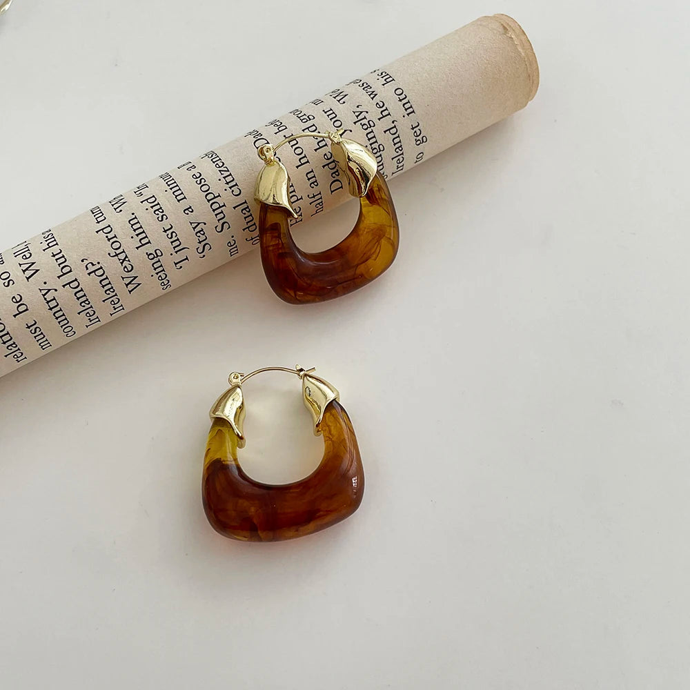 Zora-Vintage Drip Oil Earrings