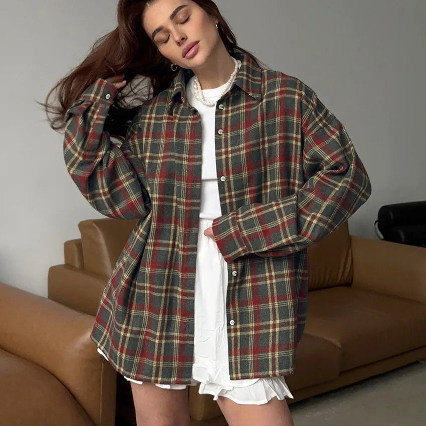 Tanami - Oversized  Plaid Shirt