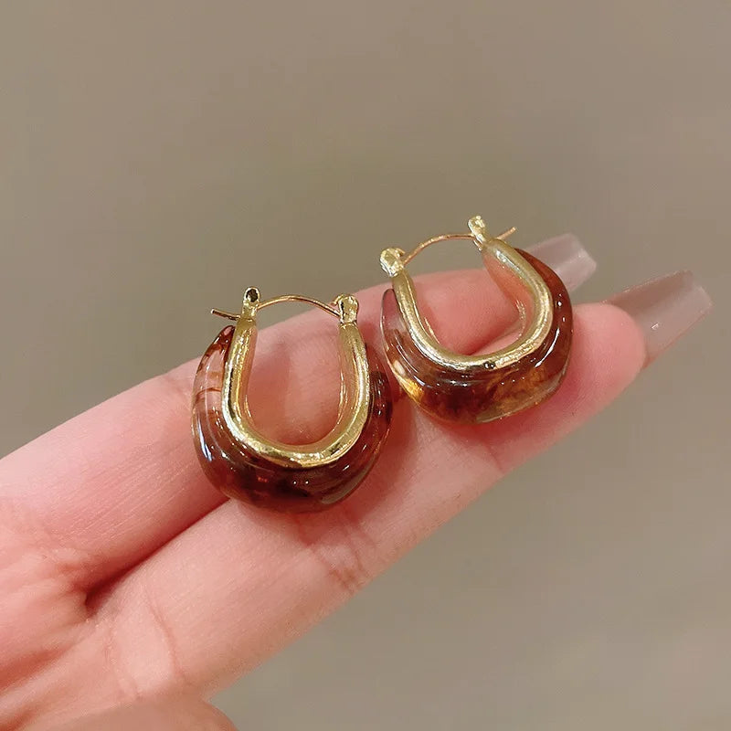 Zora-Vintage Drip Oil Earrings