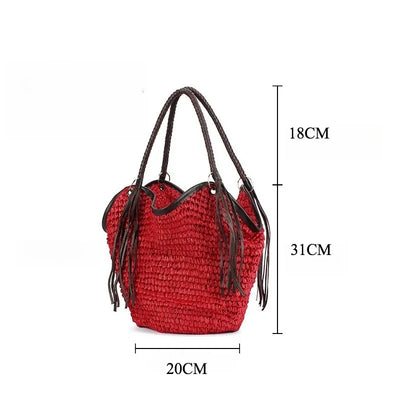 Cocoa Sand- Straw Bag