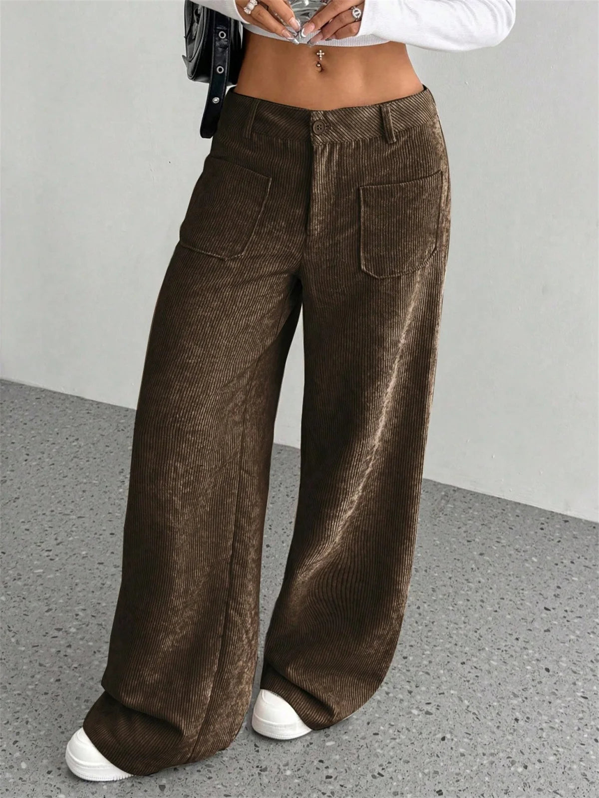 Boulia -Corduroy Wide Leg Pants