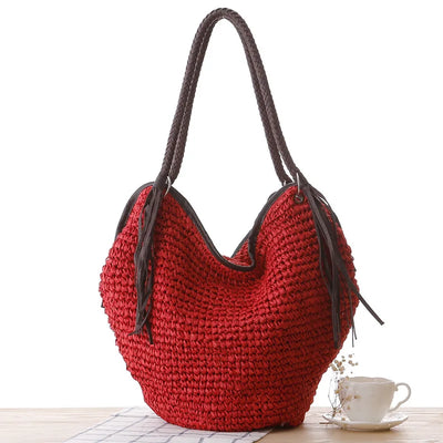 Cocoa Sand- Straw Bag