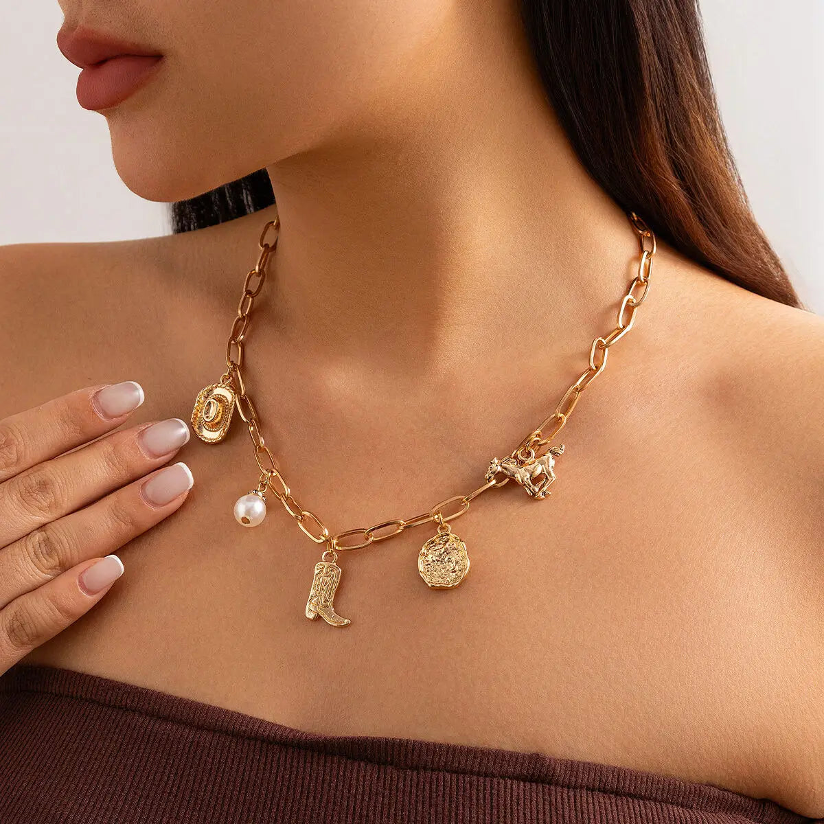 Olivia -Vintage Western Chain Set
