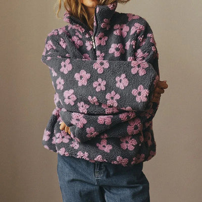 Merino - Warm Floral Printed Fleece