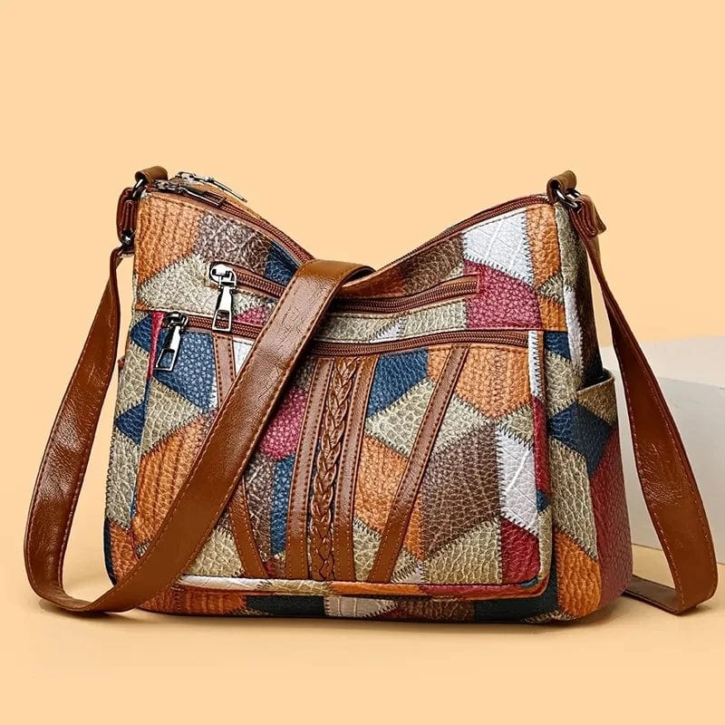 Opal- Mosaic Leather Handbag