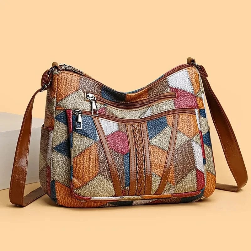 Opal- Mosaic Leather Handbag