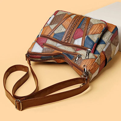 Opal- Mosaic Leather Handbag