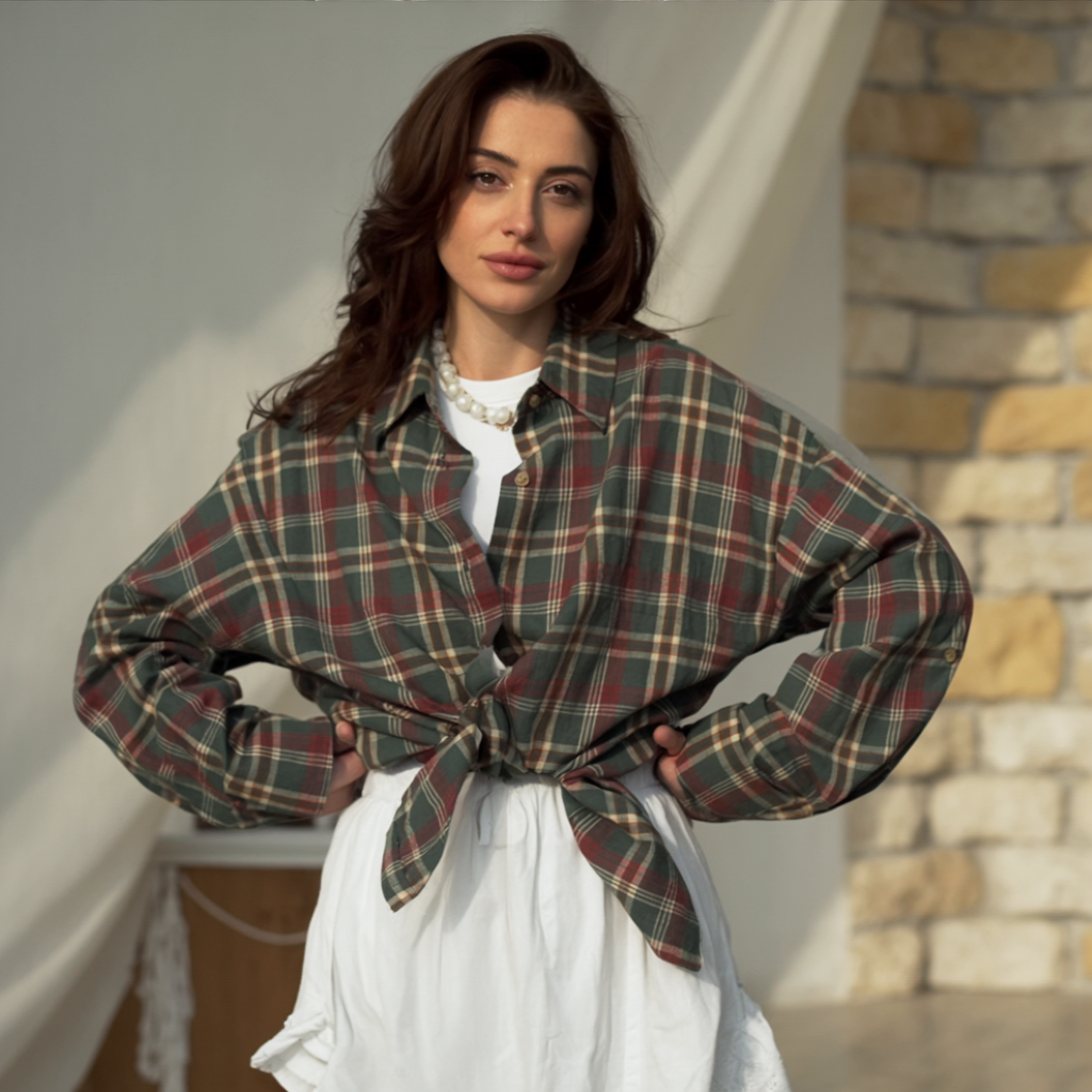Tanami - Oversized  Plaid Shirt