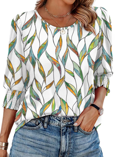 Boronia - Printed Charm Top