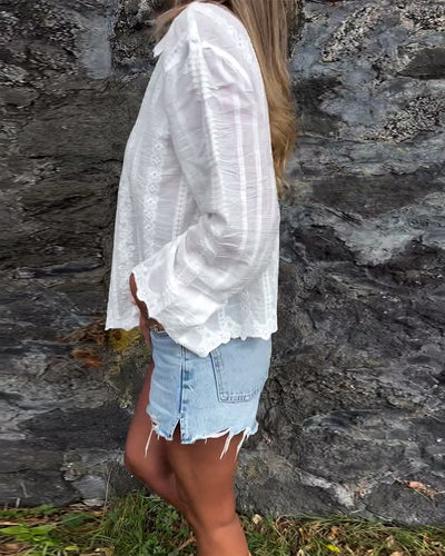 Petal - Button-Up Polo Shirt