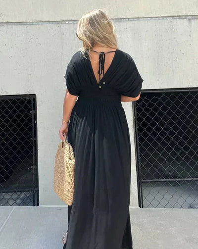 Desert Drift - Elegant Maxi Dress