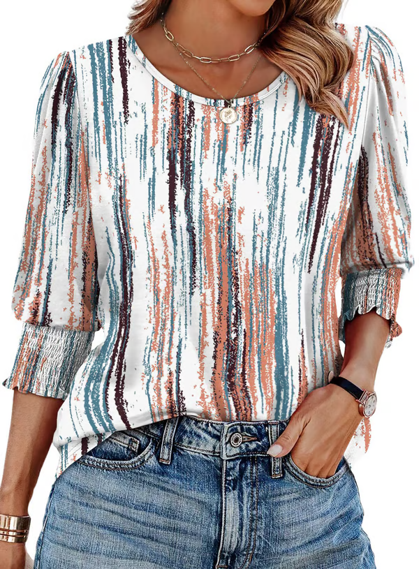 Boronia - Printed Charm Top