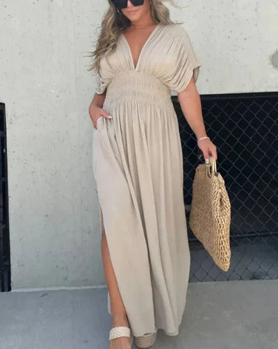 Desert Drift - Elegant Maxi Dress