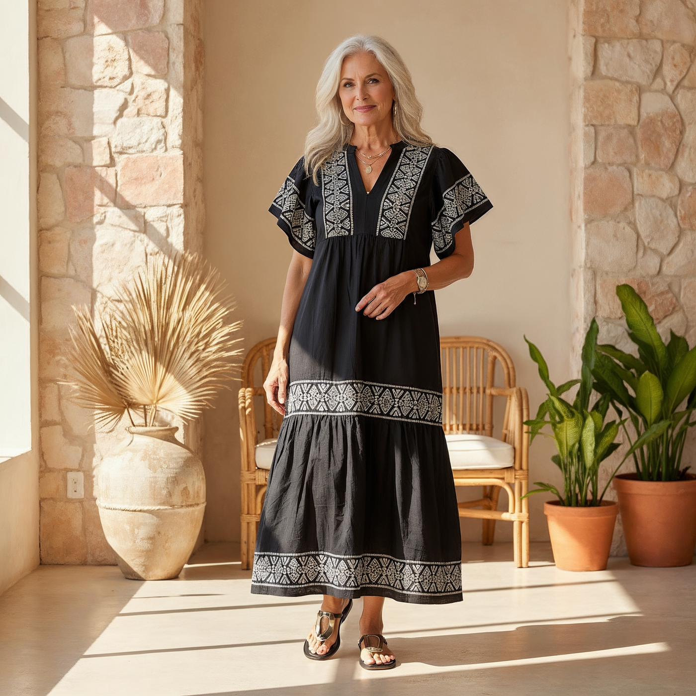 Terracotta - Elegant Boho Dress