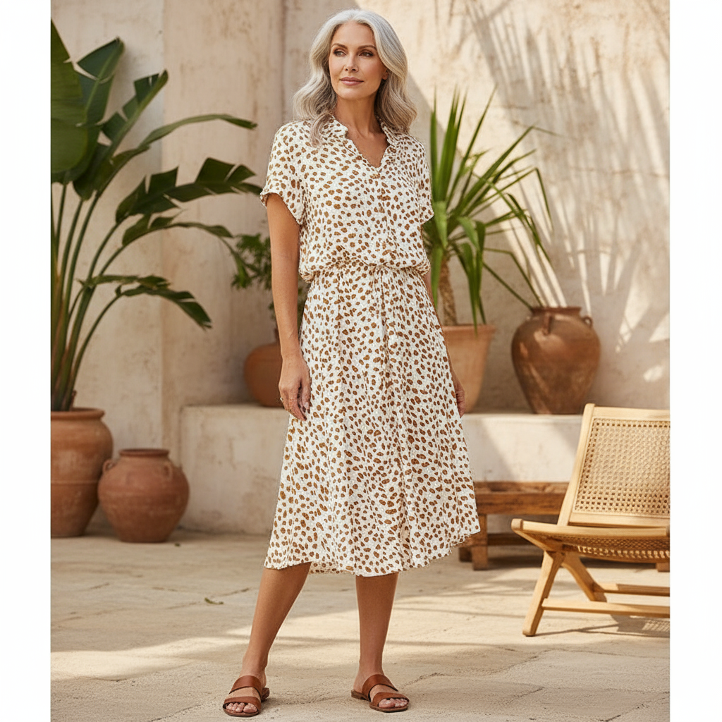 Feline - Printed Summer Dress