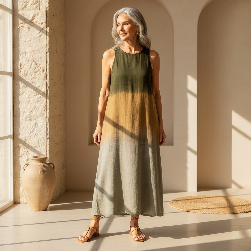 Ivie- Casual Gradient Dress