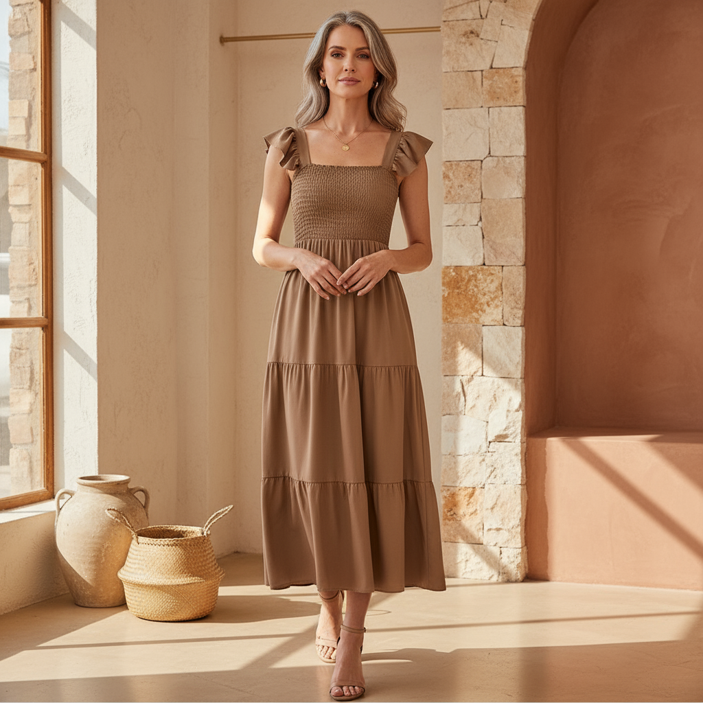 Noosa - Elegant Tiered Dress