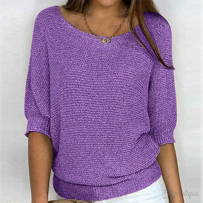 Swainsona - Relaxed Knit Top