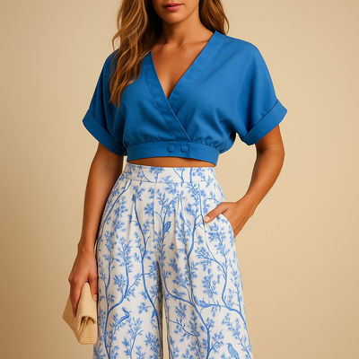 Grevillea-  Fresh Set with Wide Pants